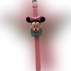 Talking Time Minnie Mouse Digital Talking Watch Sounds Fun Vtg 1991 (?) AS IS
